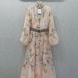 Zimmerman Floral Stand Collar Long Dress